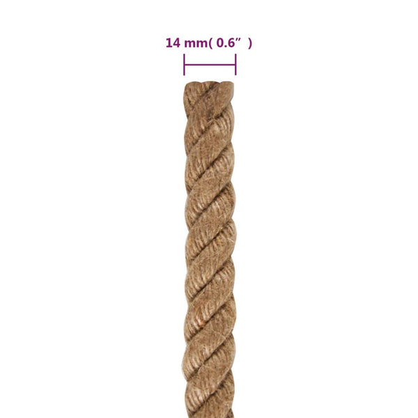 14mm Jute Rope - 100m Length