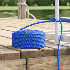 Blaues Polypropylen-Bootsseil - 10mm x 50m