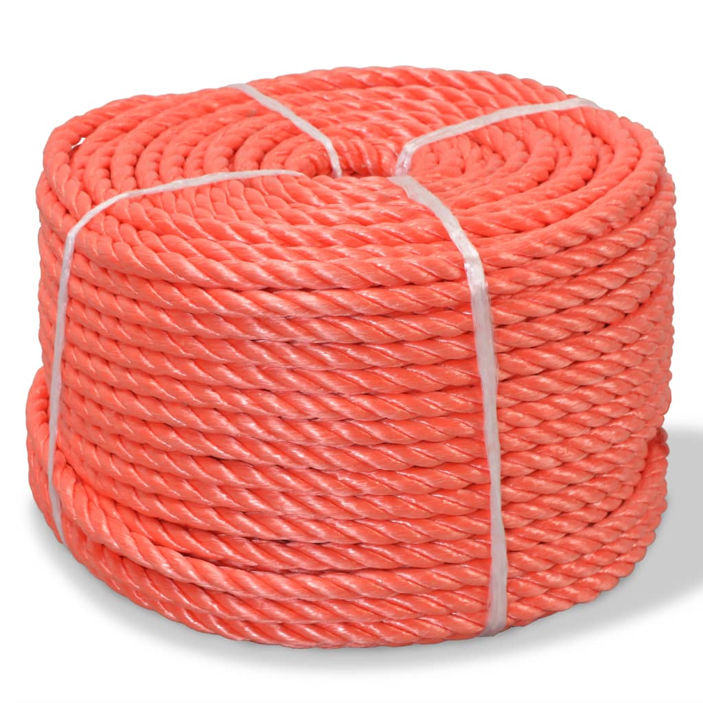 12 mm Polypropylen Seil - 100 m Orange