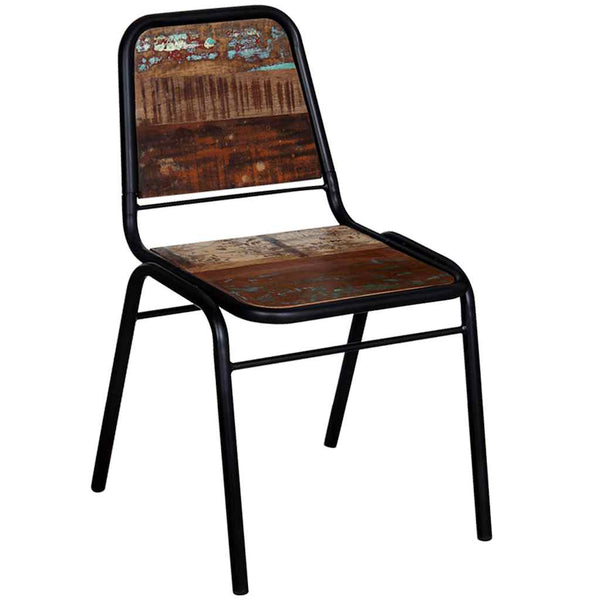 vidaXL Chaises de salle à manger 4 pcs Bois de récupération massif