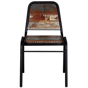 vidaXL Chaises de salle à manger 4 pcs Bois de récupération massif
