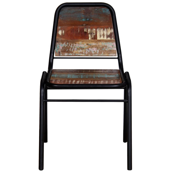 vidaXL Chaises de salle à manger 4 pcs Bois de récupération massif