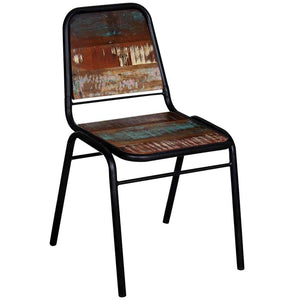 vidaXL Chaises de salle à manger 4 pcs Bois de récupération massif