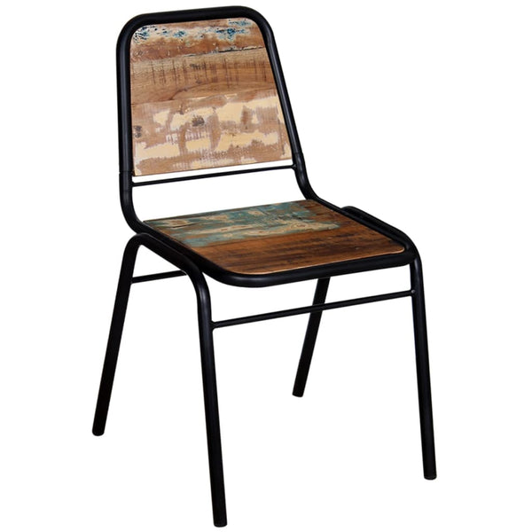vidaXL Chaises de salle à manger 4 pcs Bois de récupération massif