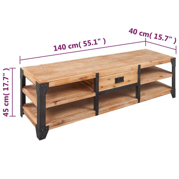 3-tlg. Wohnzimmermöbel-Set Akazienholz Massiv