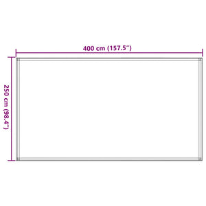 Campingteppich 250 x 400 cm Anthrazit