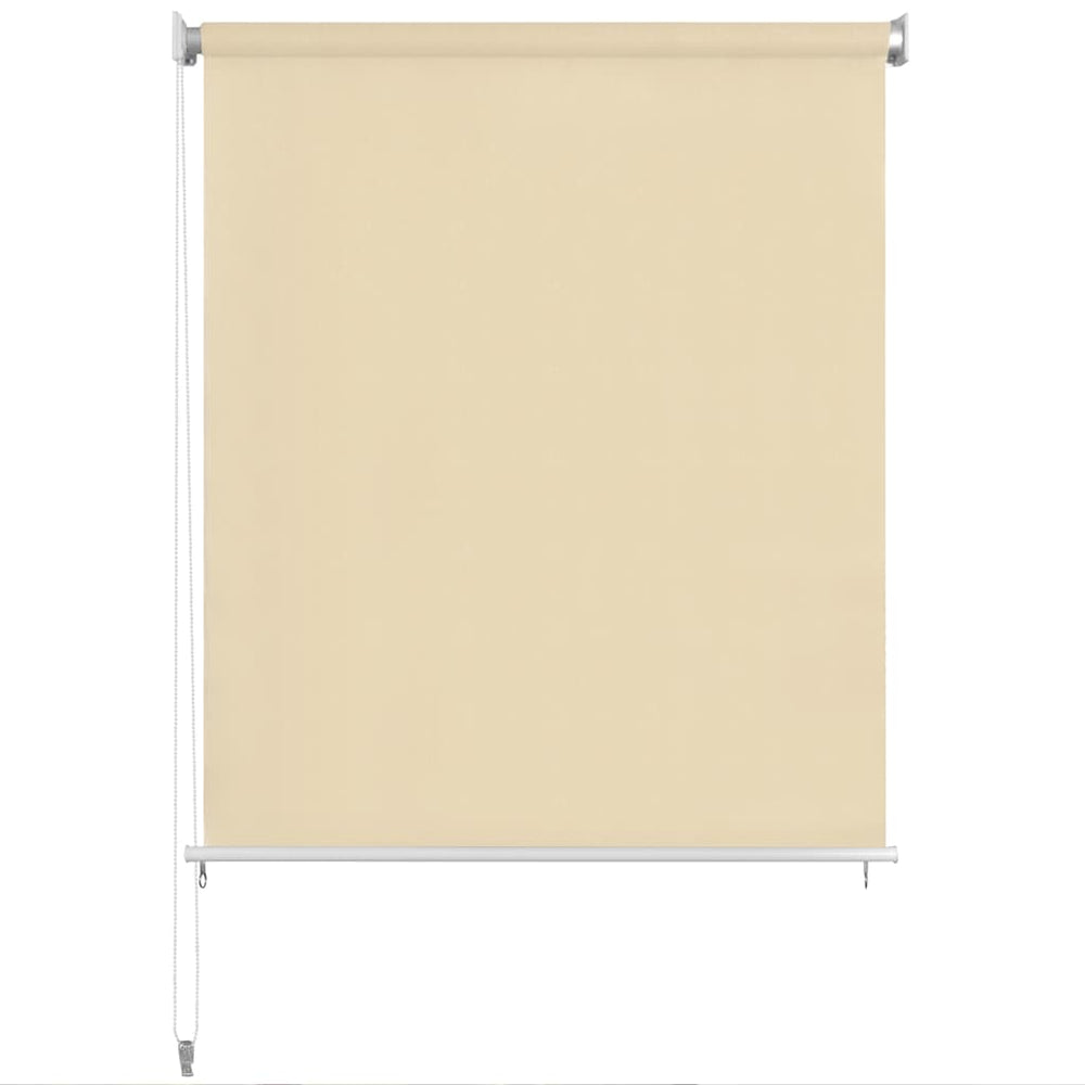 Außenrollo 140x140 cm Cremeweiß