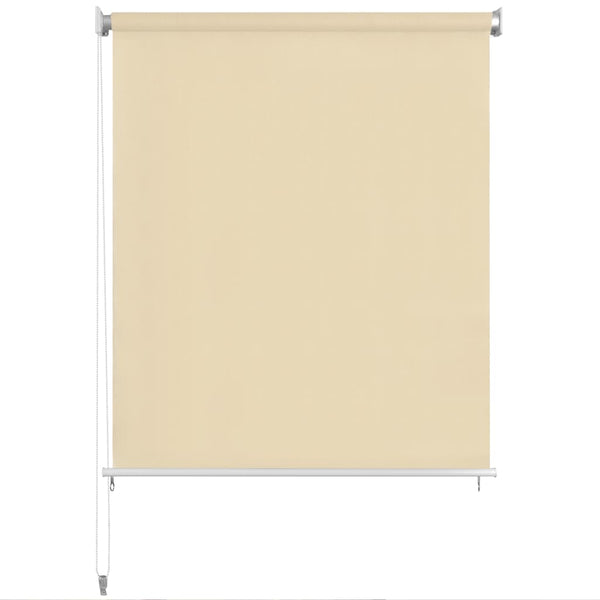 Außenrollo 140x140 cm Cremeweiß