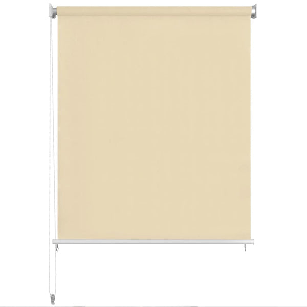 Außenrollo 220 x 140 cm Cremeweiß
