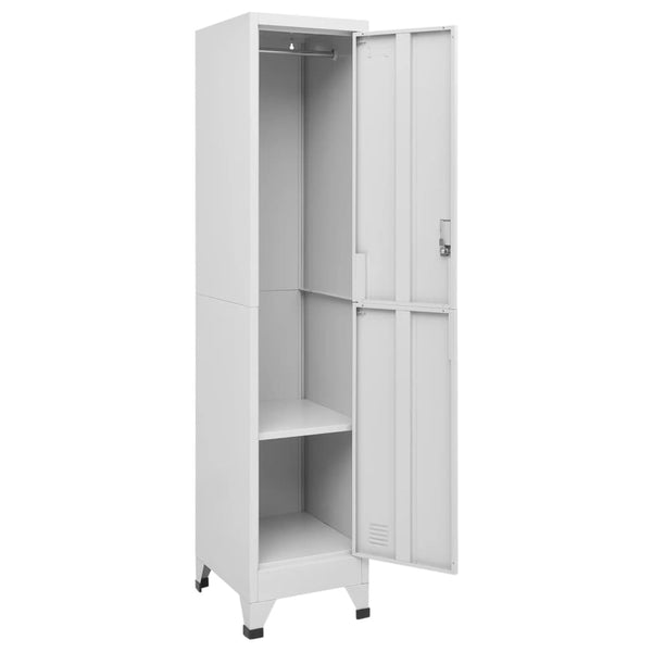 Schließfachschrank 38x45x180 cm Stahl