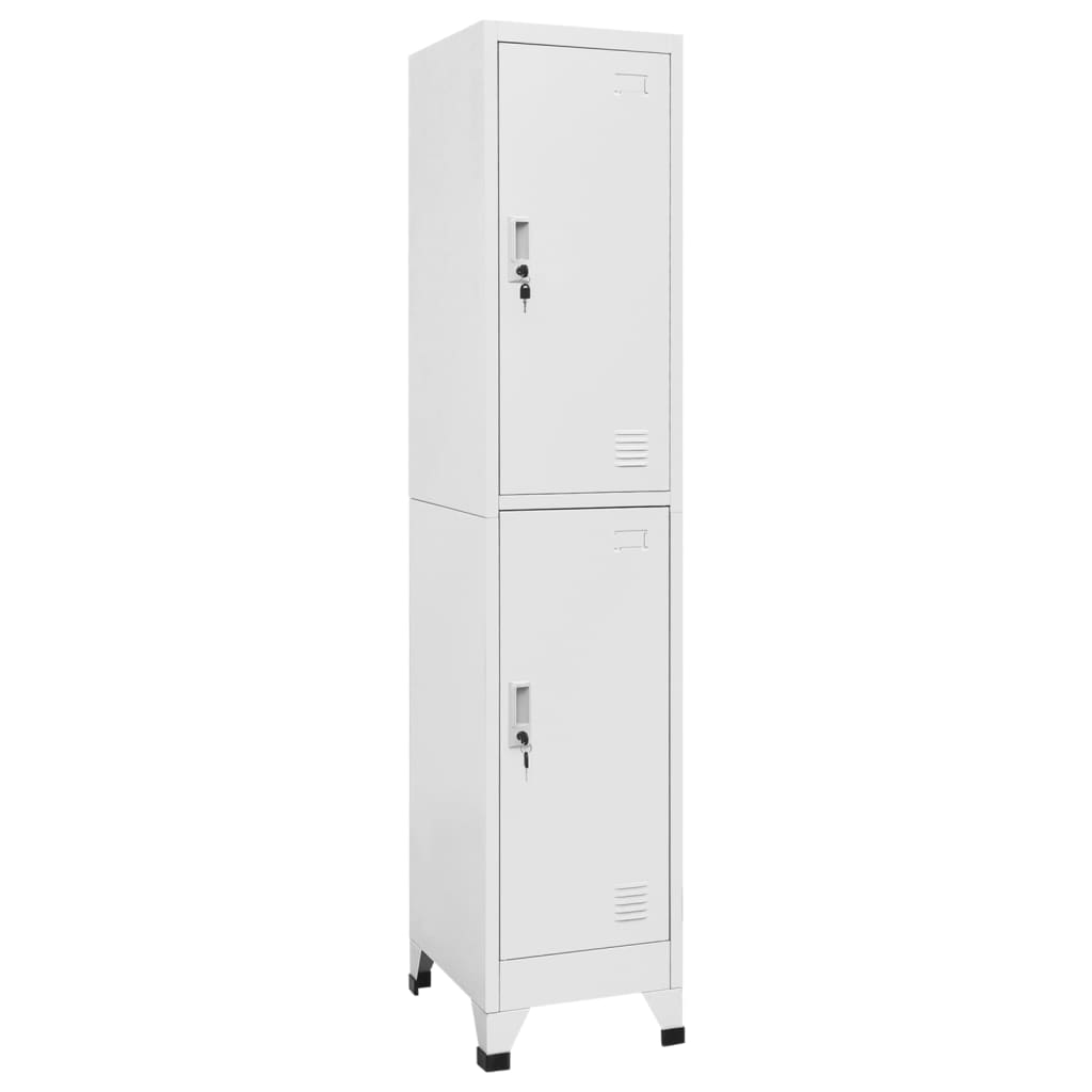 Schließfachschrank mit 2 Fächern 38x45x180 cm