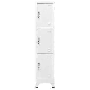 Schließfachschrank mit 3 Fächern 38x45x180 cm