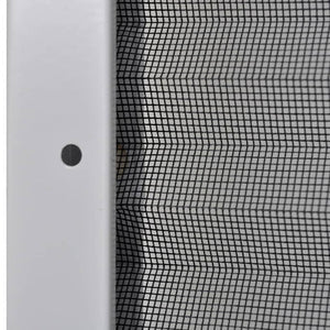 Insektenschutz-Plissee für Fenster Aluminium 80 x 100 cm