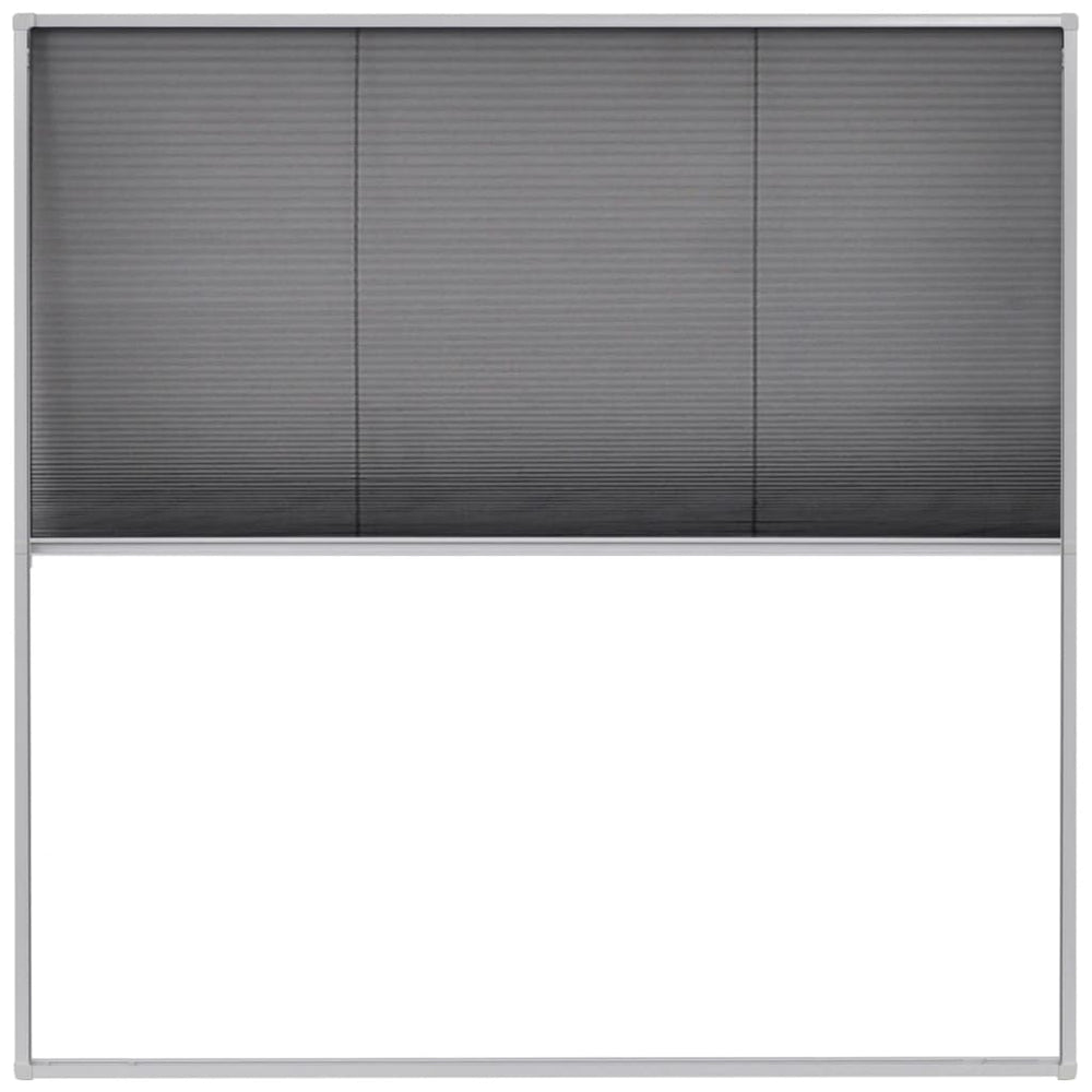 vidaXL Moustiquaire plissée de fenêtre aluminium 120x120 cm