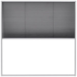 vidaXL Moustiquaire plissée de fenêtre aluminium 120x120 cm