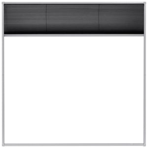 vidaXL Moustiquaire plissée de fenêtre aluminium 120x120 cm