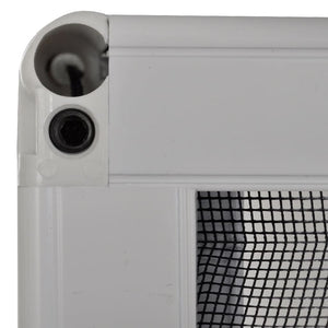 vidaXL Moustiquaire plissée de fenêtre aluminium 120x120 cm