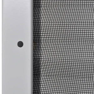 vidaXL Moustiquaire plissée de fenêtre aluminium 120x120 cm