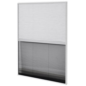 vidaXL Store plissé anti-moustiques pour fenêtre Jalousie Aluminium 80x100 cm