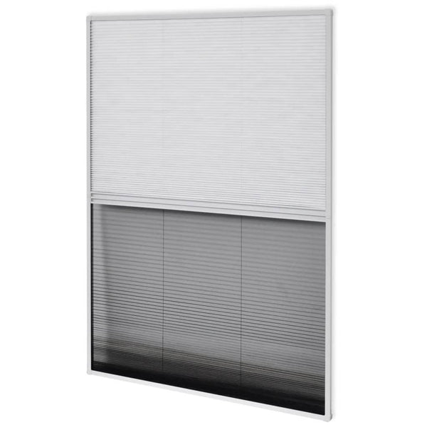 vidaXL Store plissé anti-moustiques pour fenêtre Jalousie Aluminium 80x100 cm