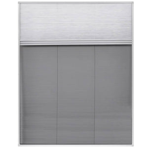 vidaXL Store plissé anti-moustiques pour fenêtre Jalousie Aluminium 80x100 cm