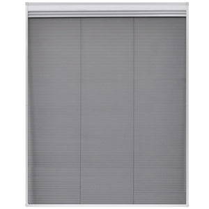 vidaXL Store plissé anti-moustiques pour fenêtre Jalousie Aluminium 80x100 cm
