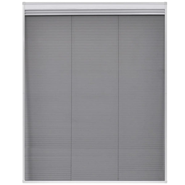 vidaXL Store plissé anti-moustiques pour fenêtre Jalousie Aluminium 80x100 cm