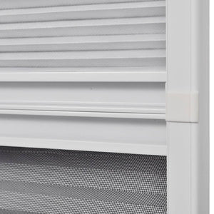 vidaXL Store plissé anti-moustiques pour fenêtre Jalousie Aluminium 80x100 cm