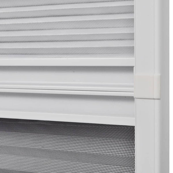 Insektenschutz-Plissee für Fenster Jalousie Aluminium 80x120 cm