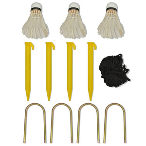 Badmintonnetz Set 300x155cm mit Federbällen