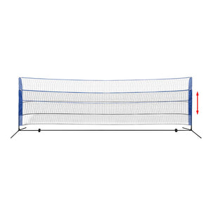 Badmintonnetz-Set 500x155cm mit Federbällen
