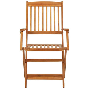 3-tlg. Bistro-Set Klappbar Massivholz Akazie