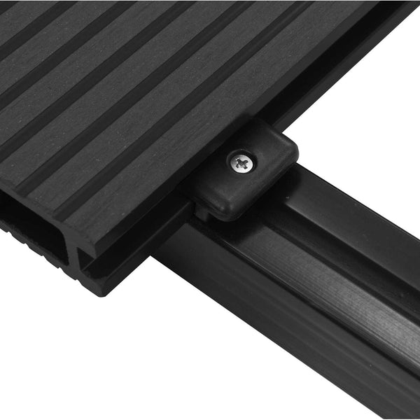 vidaXL Dalles de terrasse 4 pcs Gris anthracite WPC