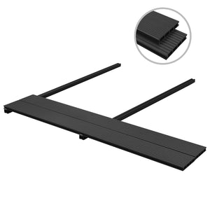 vidaXL Dalles de terrasse 4 pcs Gris anthracite WPC