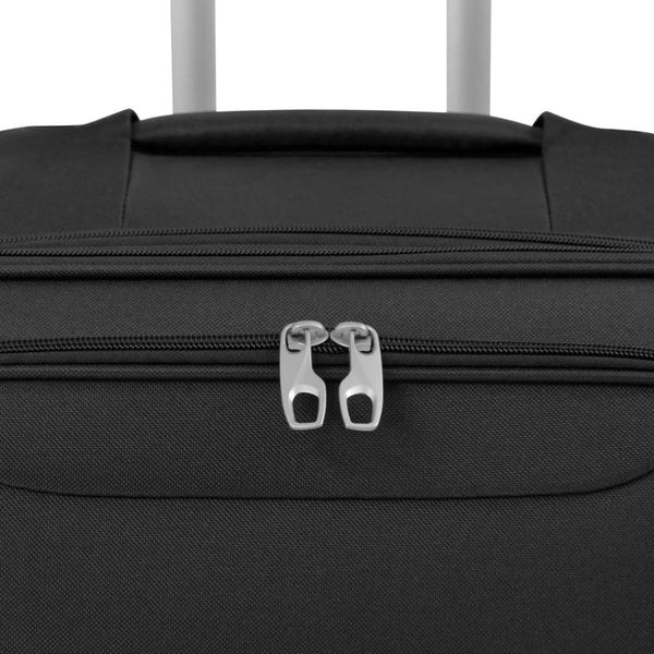 3-tlg. Trolley-Set Weichgepäck Schwarz