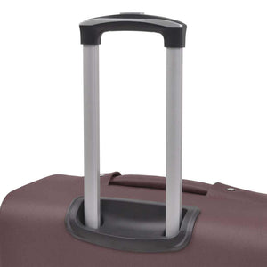 3-Piece Luggage Set Coffee Brown