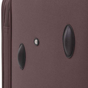 3-Piece Luggage Set Coffee Brown