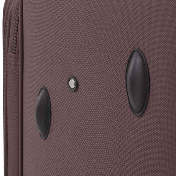 3-Piece Luggage Set Coffee Brown