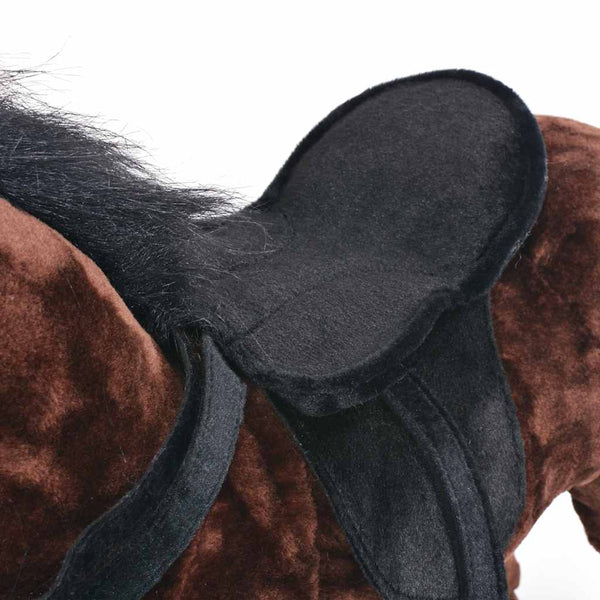 XXL Plüsch Stehendes Pferd Dunkelbraun