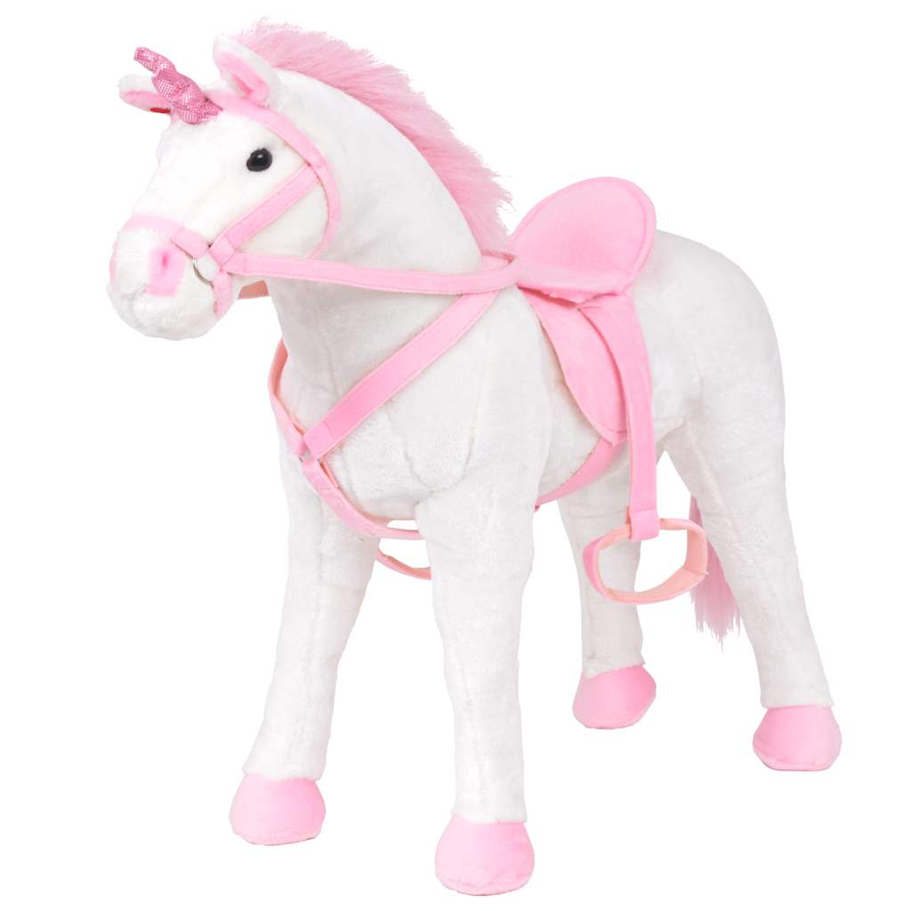 XXL Plüsch Einhorn Weiß und Rosa