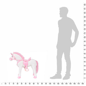 XXL Plüsch Einhorn Weiß und Rosa