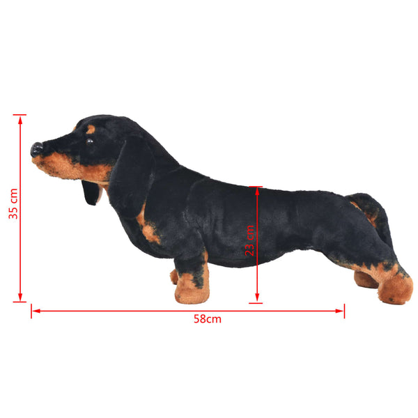 XXL Dackel Stofftier - Schwarz