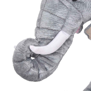 vidaXL Peluche Éléphant Debout Peluche Grise XXL