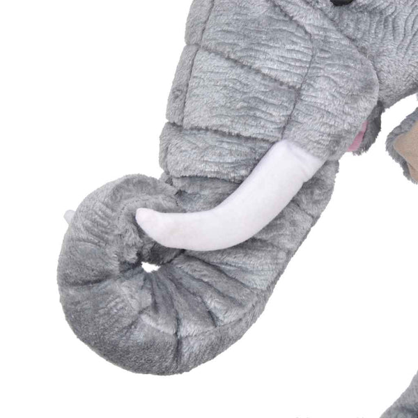vidaXL Peluche Éléphant Debout Peluche Grise XXL