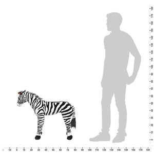 XXL Zebra Plüschtier - Schwarz und Weiß