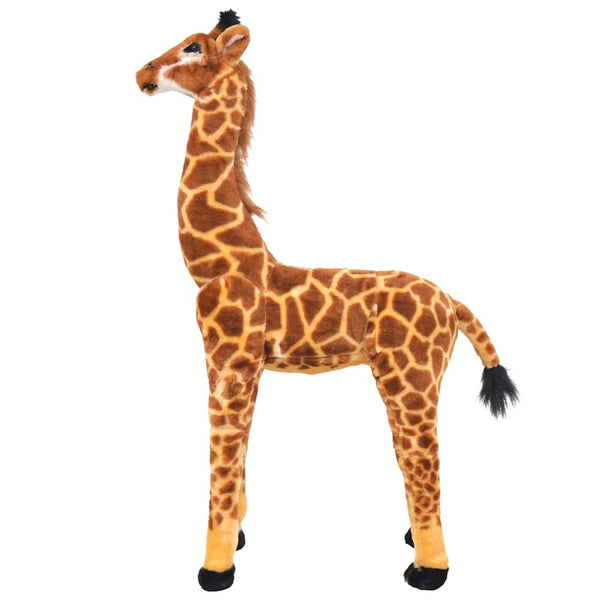 XXL Plüsch Giraffe Braun Gelb