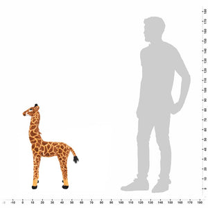 XXL Plüsch Giraffe Braun Gelb