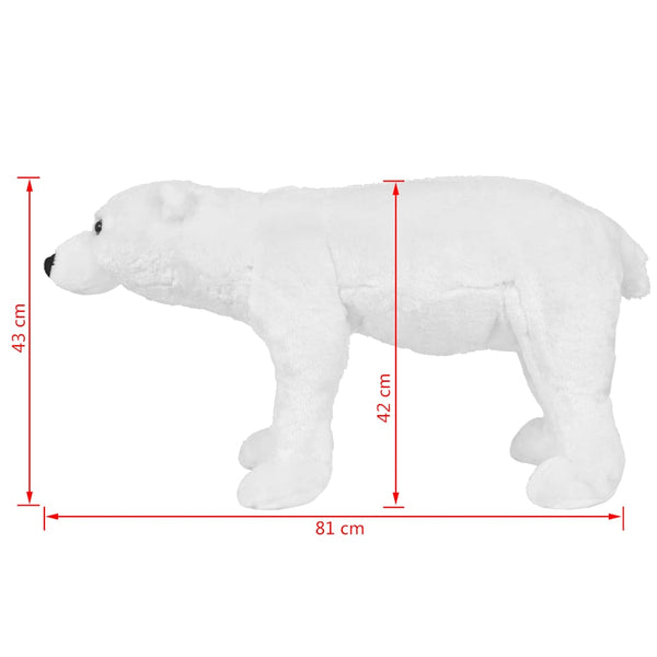 XXL Weißer Plüsch Eisbär