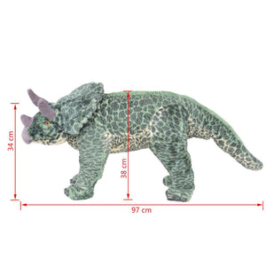 XXL Triceratops Plüschtier Grün