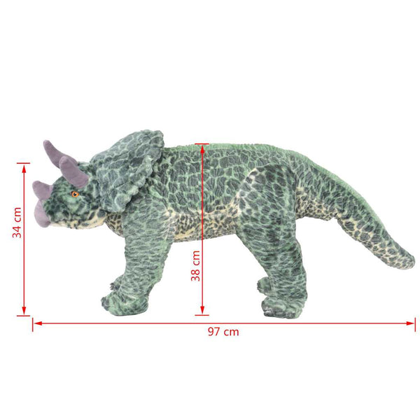 XXL Triceratops Plüschtier Grün